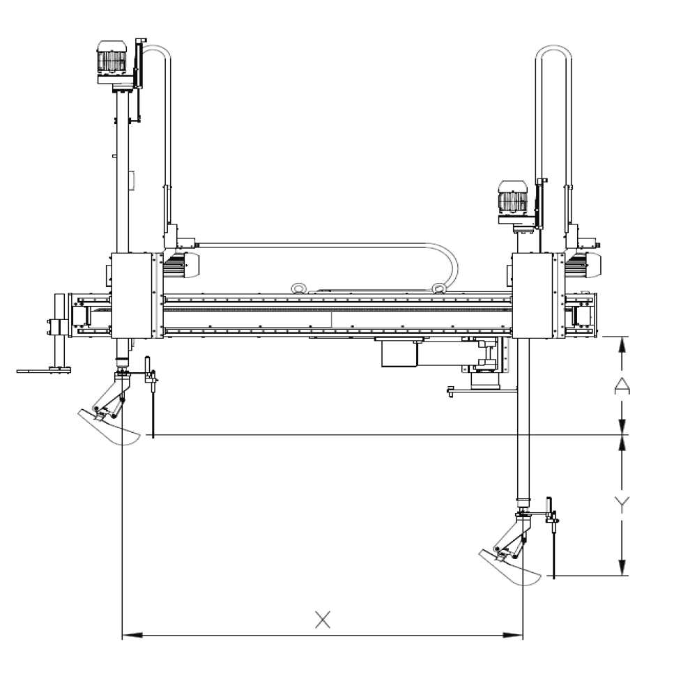 Dimensões Dosador Linear Automático Allpresse